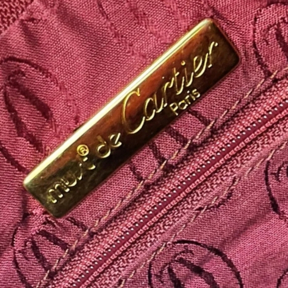 Cartier Burgundy Wine Women's Vintage Leather Crossbody Gold Hardware ✨️ - Picture 14 of 14